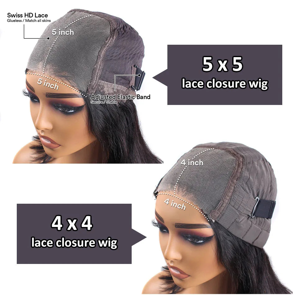 Bone Straight Glueless Wig