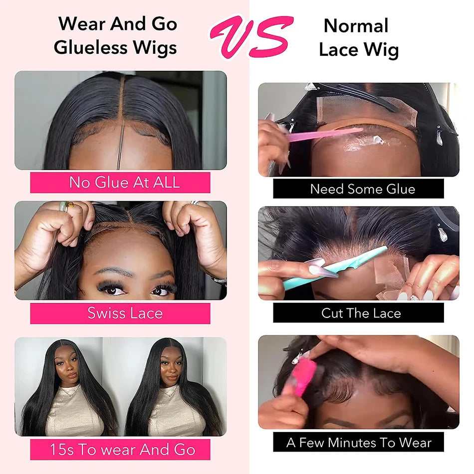 Bone Straight Glueless Wig