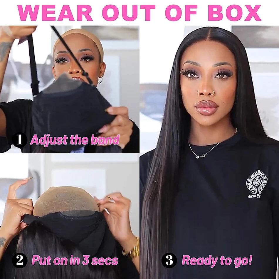 Bone Straight Glueless Wig