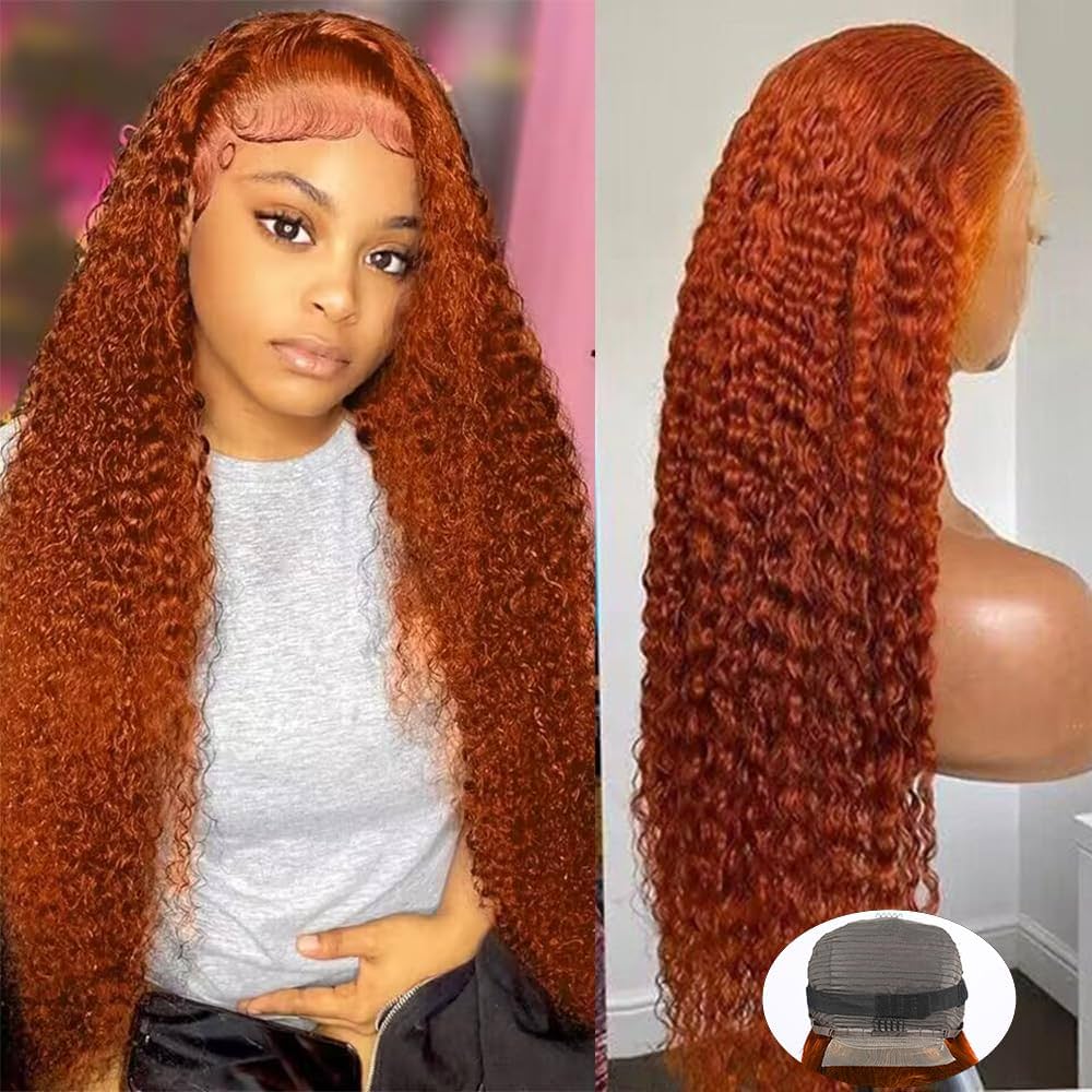 Vibrant Ginger Water Wave Lace Frontal Wig™