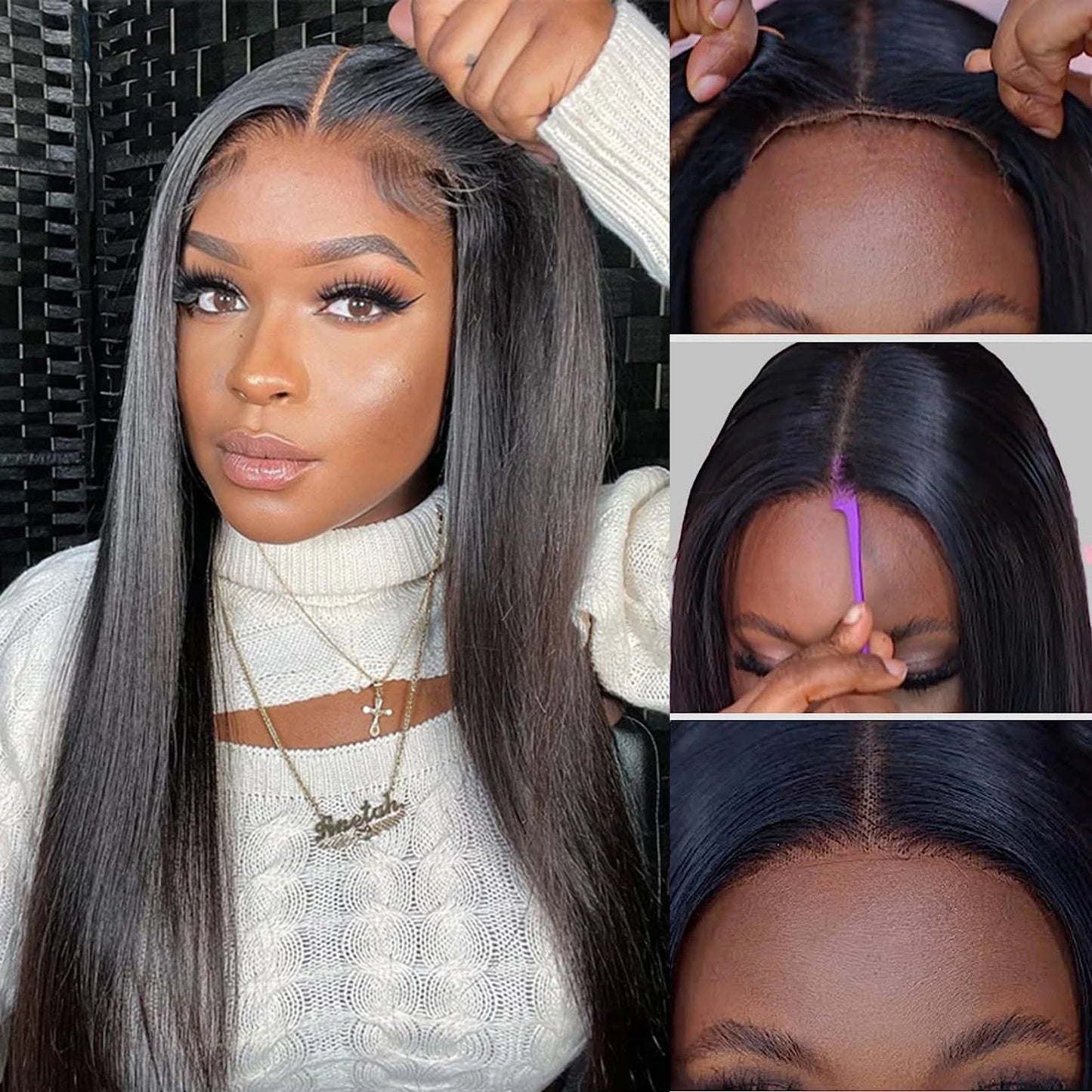 Bone Straight Glueless Wig