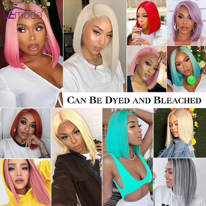 Sleek Chic™ Straight Bob Wig – HD Lace Front