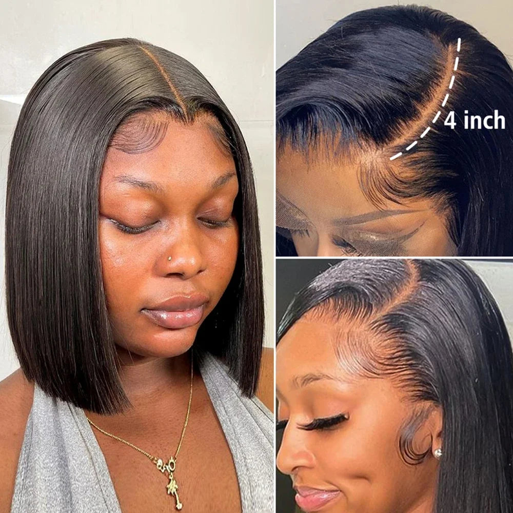 Sleek Chic™ Straight Bob Wig – HD Lace Front
