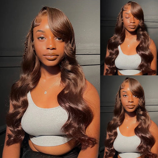 Chocolate Brown Body Wave Lace Front Wig