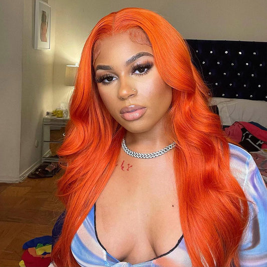 Ginger Orange Body Wave Lace Frontal